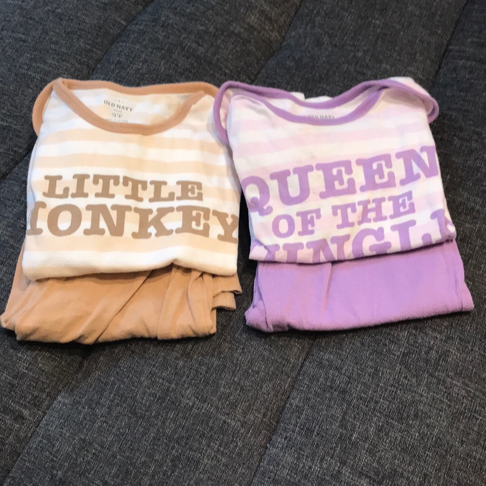 Matching girl/boy pjs, size 3.